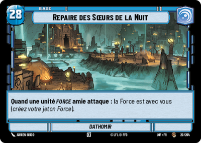 Repaire des Sœurs de la Nuit - carte Star Wars Unlimited
