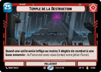 Temple de la Destruction - carte Star Wars Unlimited
