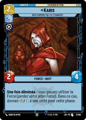 Karis - carte Star Wars Unlimited