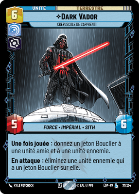 Dark Vador - carte Star Wars Unlimited