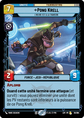 Pong Krell - carte Star Wars Unlimited