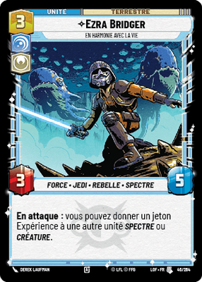Ezra Bridger - carte Star Wars Unlimited