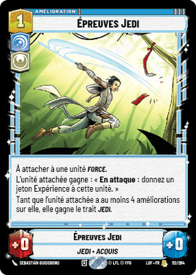 Épreuves Jedi - carte Star Wars Unlimited