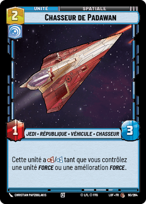 Chasseur de Padawan - carte Star Wars Unlimited