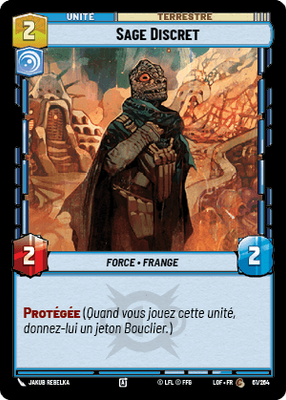 Sage Discret - carte Star Wars Unlimited