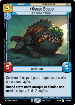 Oggdo Bogdo - carte Star Wars Unlimited