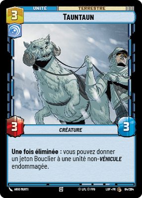 Tauntaun - carte Star Wars Unlimited