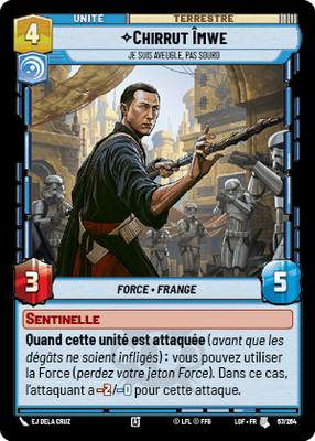 Chirrut Îmwe - carte Star Wars Unlimited