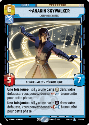 Anakin Skywalker - carte Star Wars Unlimited