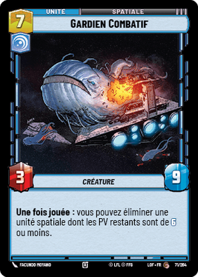 Gardien Combatif - carte Star Wars Unlimited