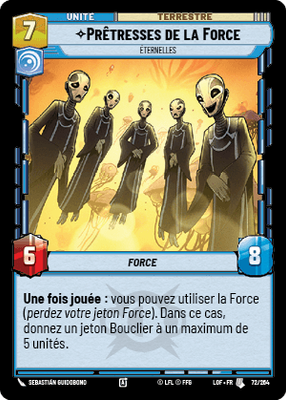 Prêtresses de la Force - carte Star Wars Unlimited