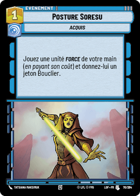 Posture Soresu - carte Star Wars Unlimited