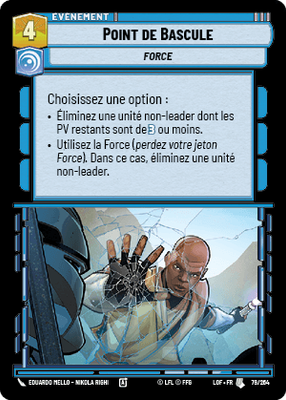 Point de Bascule - carte Star Wars Unlimited