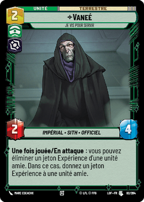 Vaneé - carte Star Wars Unlimited