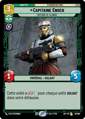 Capitaine Enoch - carte Star Wars Unlimited