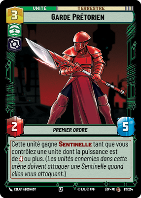 Garde Prétorien - carte Star Wars Unlimited