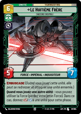 Le Huitième Frère - carte Star Wars Unlimited