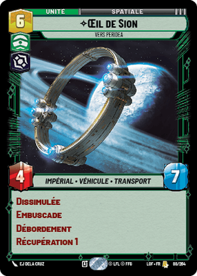 Œil de Sion - carte Star Wars Unlimited