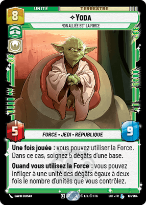 Yoda - carte Star Wars Unlimited