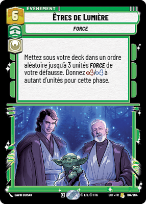 Êtres de Lumière - carte Star Wars Unlimited
