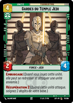 Gardes du Temple Jedi - carte Star Wars Unlimited