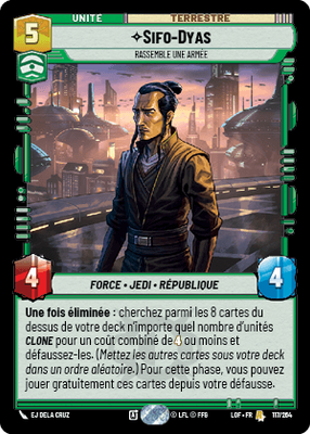 Sifo-Dyas - carte Star Wars Unlimited
