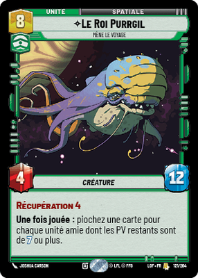 Le Roi Purrgil - carte Star Wars Unlimited