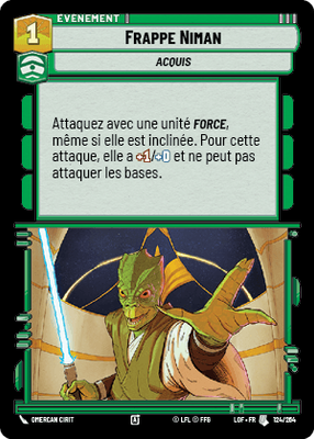 Frappe Niman - carte Star Wars Unlimited
