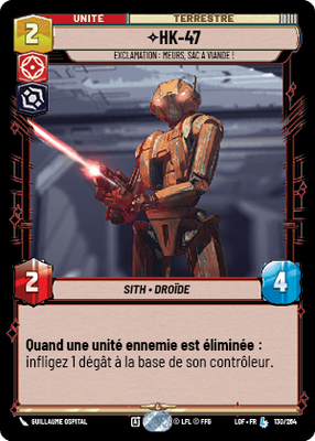 HK-47 - carte Star Wars Unlimited