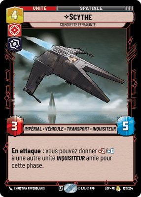 Scythe - carte Star Wars Unlimited