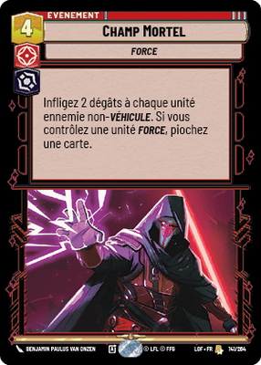 Champ Mortel - carte Star Wars Unlimited