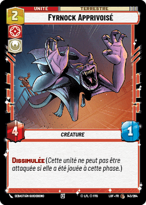 Fyrnock Apprivoisé - carte Star Wars Unlimited