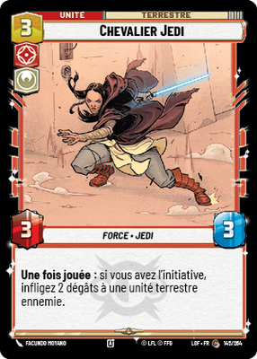 Chevalier Jedi - carte Star Wars Unlimited