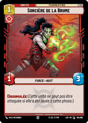 Sorcière de la Brume - carte Star Wars Unlimited