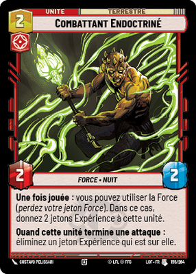 Combattant Endoctriné - carte Star Wars Unlimited