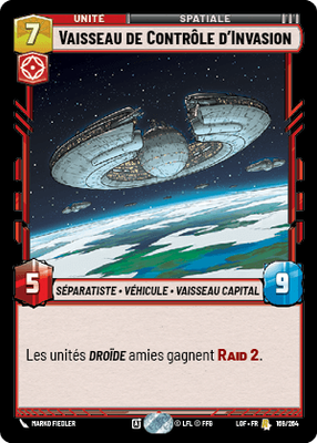 Vaisseau de Contrôle d'Invasion - carte Star Wars Unlimited