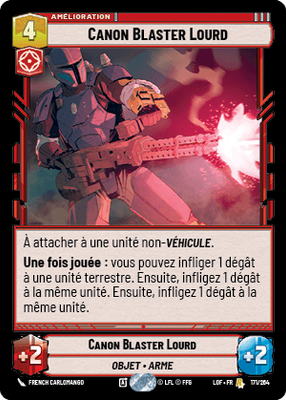 Canon Blaster Lourd - carte Star Wars Unlimited