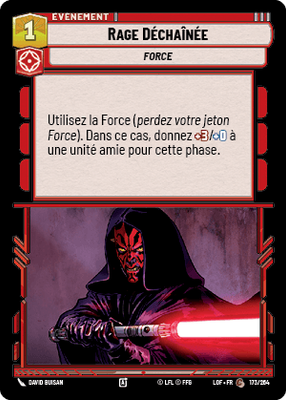 Rage Déchaînée - carte Star Wars Unlimited