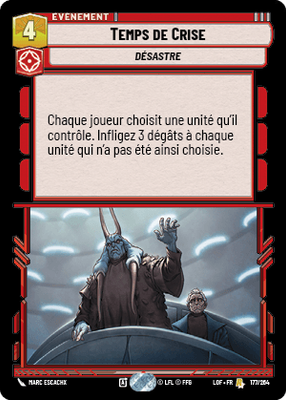 Temps de Crise - carte Star Wars Unlimited