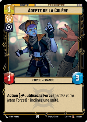 Adepte de la Colère - carte Star Wars Unlimited
