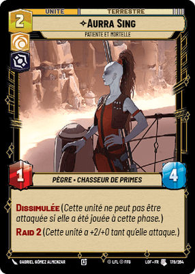 Aurra Sing - carte Star Wars Unlimited