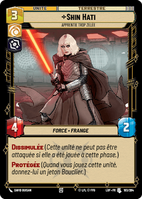 Shin Hati - carte Star Wars Unlimited