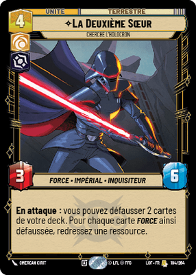 La Deuxième Sœur - carte Star Wars Unlimited