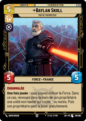 Baylan Skoll - carte Star Wars Unlimited