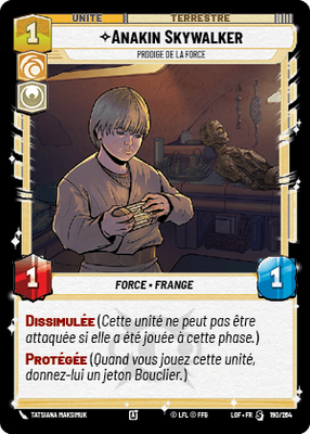 Anakin Skywalker - carte Star Wars Unlimited