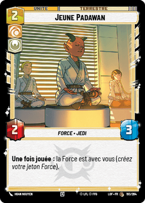 Jeune Padawan - carte Star Wars Unlimited