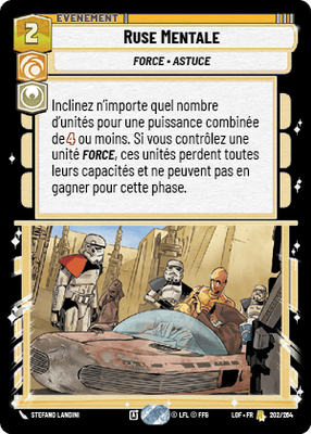 Ruse Mentale - carte Star Wars Unlimited