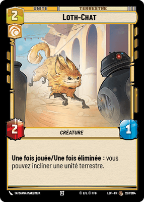 Loth-Chat - carte Star Wars Unlimited