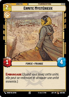 Ermite Mystérieux - carte Star Wars Unlimited