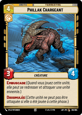 Phillak Chargeant - carte Star Wars Unlimited